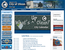 Tablet Screenshot of cityofolean.org